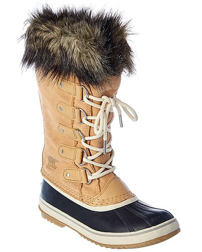 SOREL Joan Of Arctic Waterproof Suede & Leather Boot | Gilt