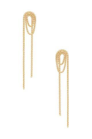 SHASHI Vroom Chain Earring in Gold from Revolve.com | Revolve Clothing (Global)