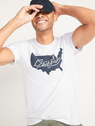 Soft-Washed Crew-Neck Graphic Tee for Men | Old Navy (US)