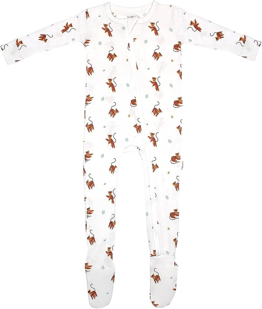 Bamboo Little Soft Baby Footie Pajamas, Baby Clothes, Newborn Sleepers, 95% Viscose and 5% Spande... | Amazon (US)