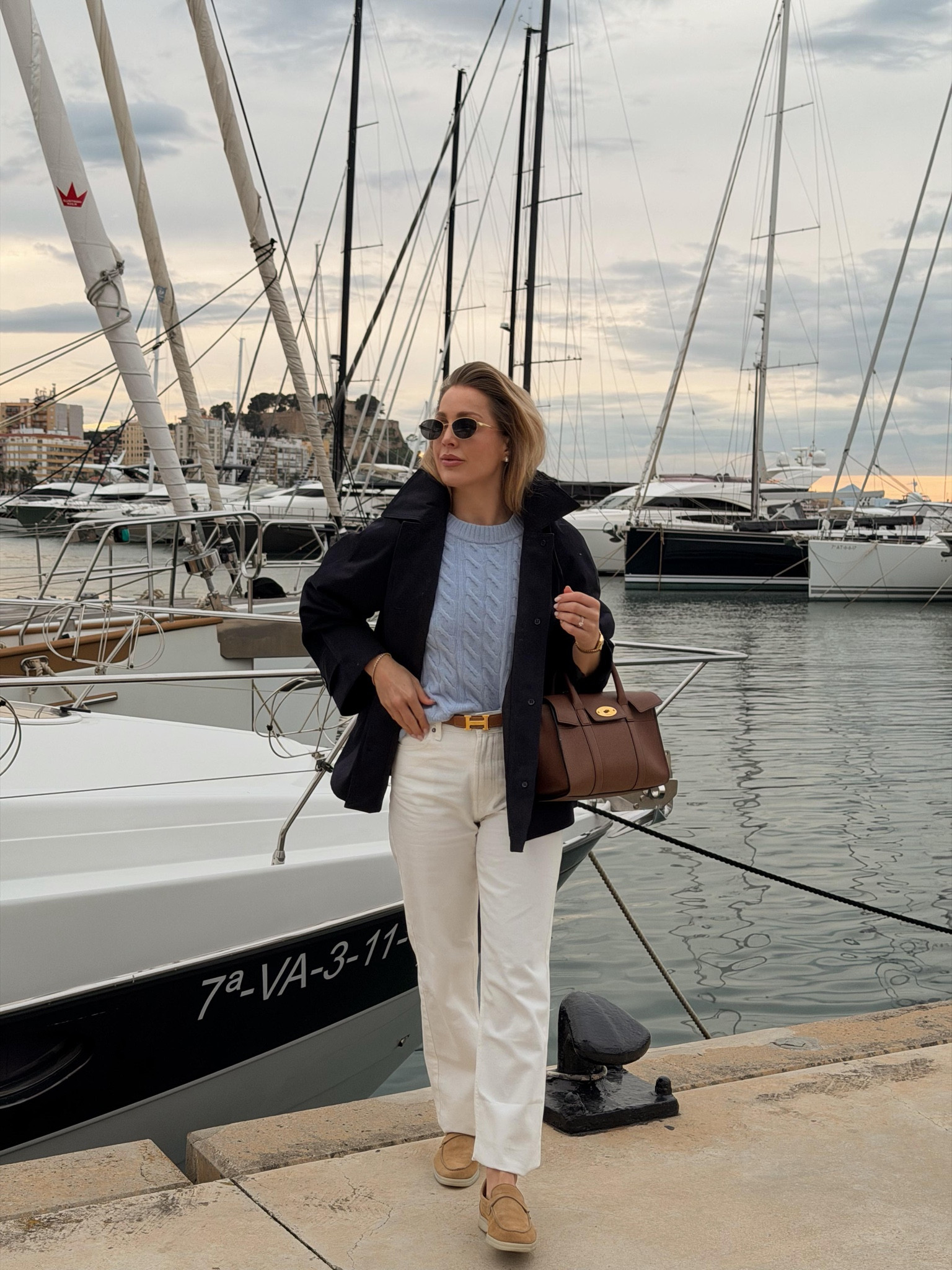 Massimo Dutti Jeans paired with a Baby Blue Jumper 

Spring Style, Spring Fashion, Outfit Inspiration, Jeans, Loafers, Mulberry Bag, Chic Style 

#LTKspring #LTKeurope #LTKuk