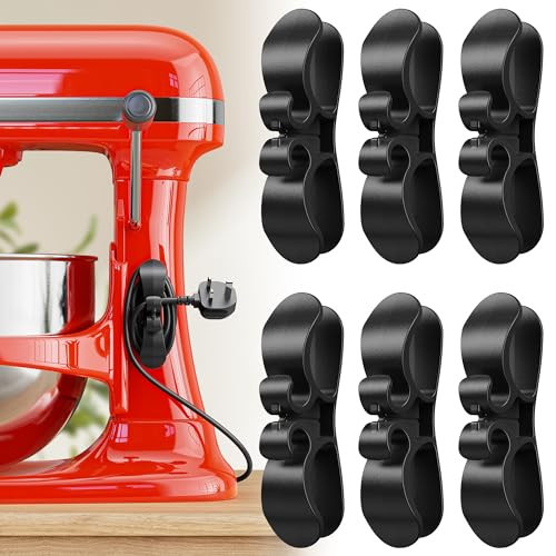 6PCS Upgraded Cord Organizer for Appliances, Kitchen Appliance Cord Organizer Stick On, Appliance Cord Wrappers, Cord Holder, Cord Winder for Air Fryer, Blender, Coffee Maker, Pressure Cooker, Toaster | Amazon (US)