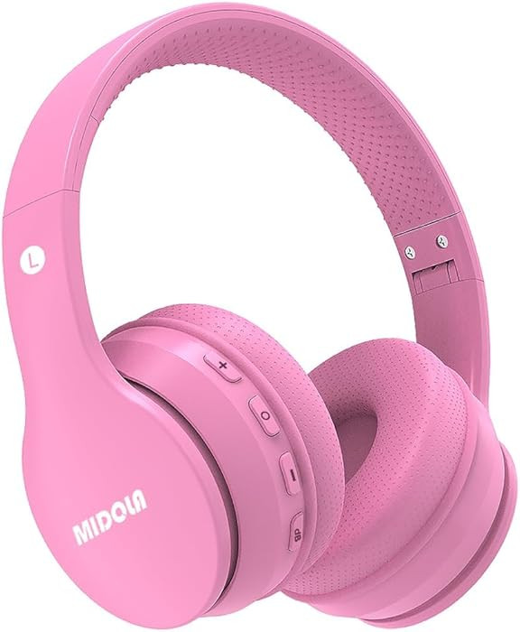MIDOLA Kids Headphones Bluetooth 5.4 Wireless 68H Play Time Volume Limit 85/94dB Over-Ear Foldabl... | Amazon (US)