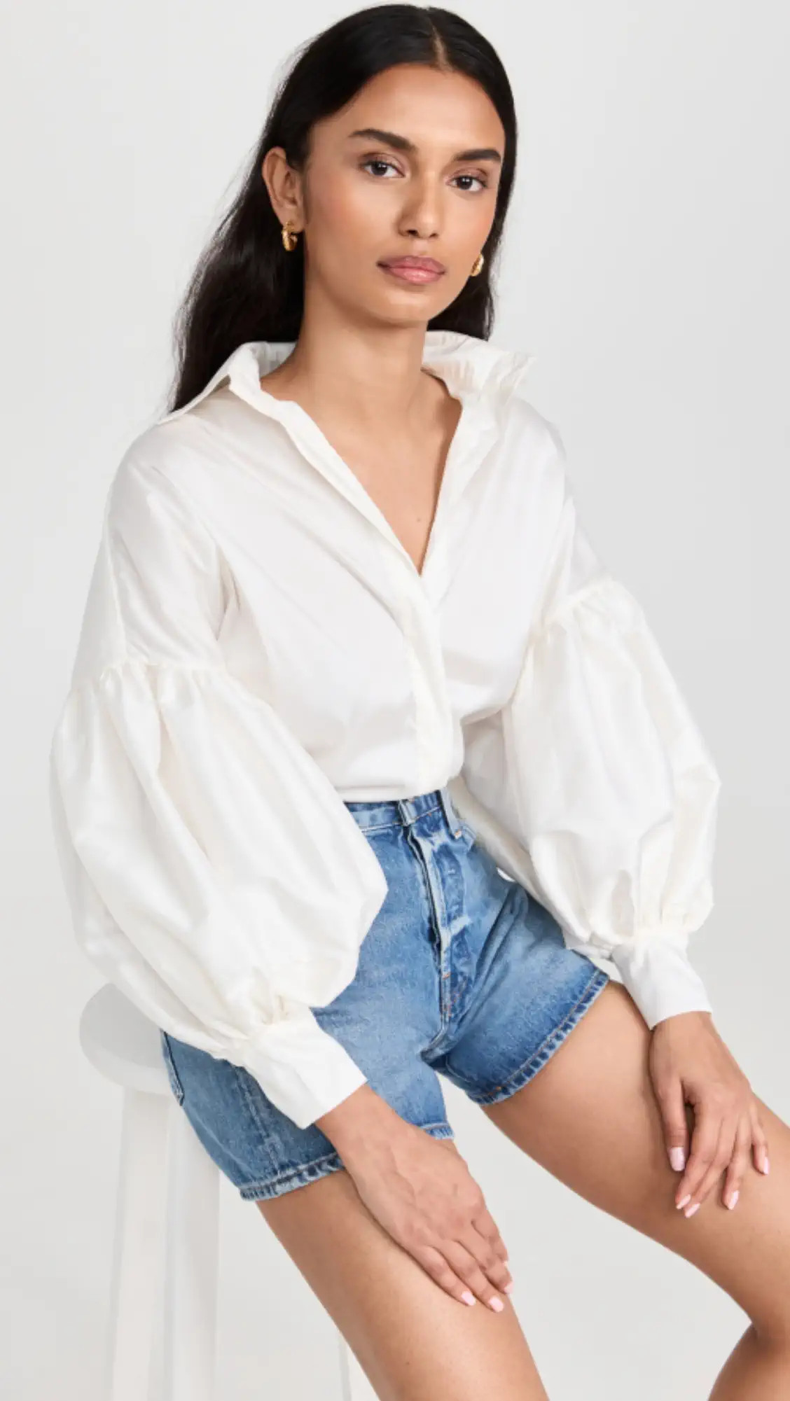 By Efrain Mogollon Agua Taffeta Blouse | Shopbop | Shopbop