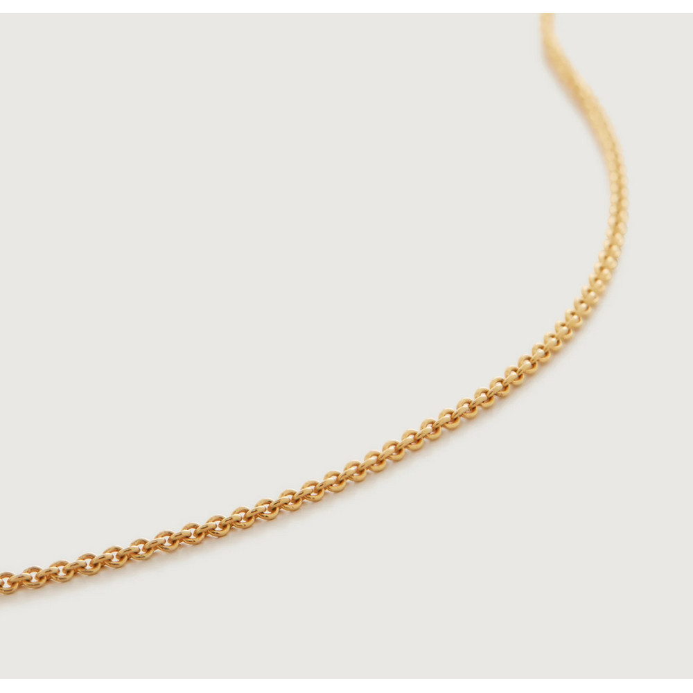 Fine Chain 17"/43cm with adjuster, Gold Vermeil on Silver | Monica Vinader (Global)