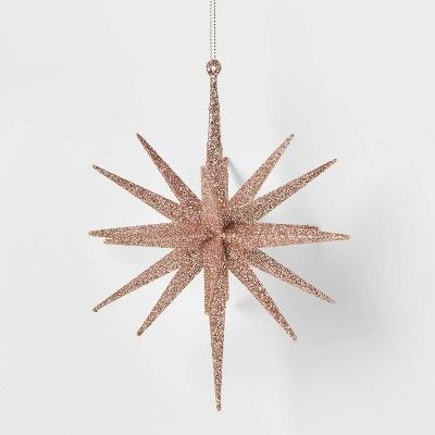 5.8in Blush Plastic Spike Starburst Christmas Tree Ornament - Wondershop™ | Target