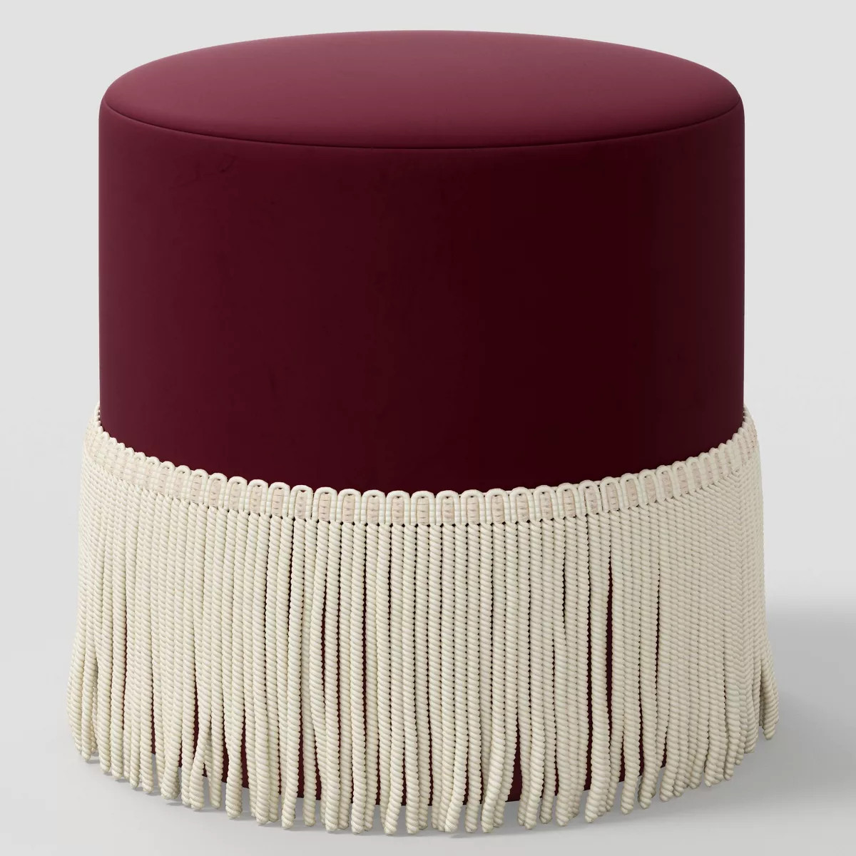 Fringe Drum Ottoman in Velvet - Threshold™ | Target