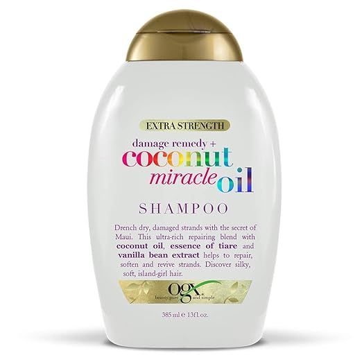 OGX Extra Strength Damage Remedy + Coconut Miracle Oil Shampoo, 13 Ounce | Amazon (US)