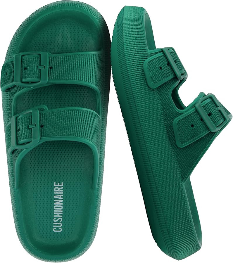 CUSHIONAIRE Fame Pillow Recovery Sandals for Women, Adjustable Double Buckle Waterproof EVA Cloud... | Amazon (US)