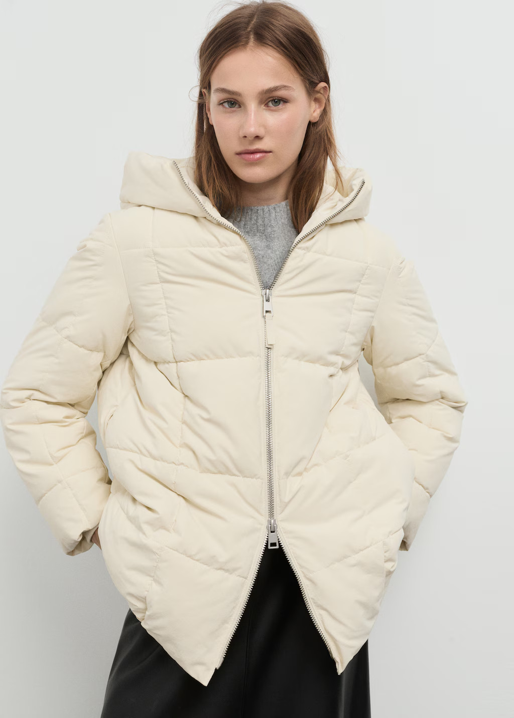 Hood puffer coat | MANGO (UK)