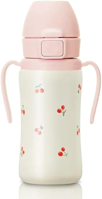 GROSMIMI Insulated 316 Stainless Steel Spill Proof Straw Cup, Water bottle with Flip Top for Todd... | Amazon (US)