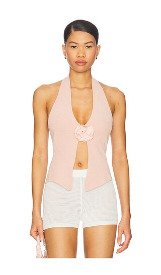 With Jean Rose Top in Pink. - size L | Revolve Clothing (Global)