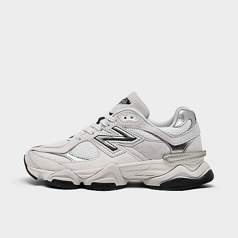 New Balance Women's 9060 Casual Shoes in White/Black/Metallic Silver Size: 6.0 | JD Sports (US)