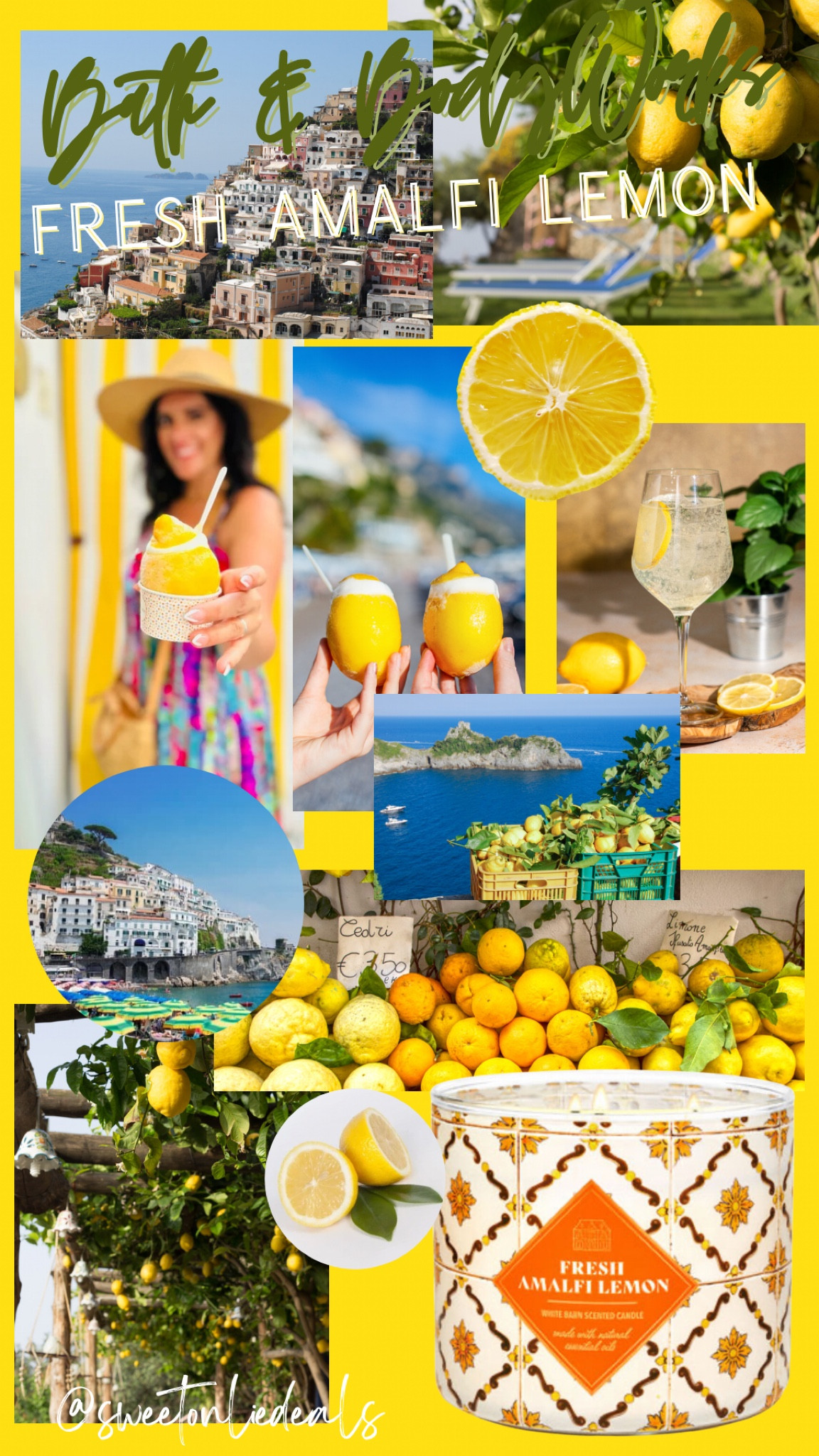 Bath & Body Works Amalfi Lemon candle, lemon scented candle, citrus fragrance, summer candle, refreshing scent, home decor, mood booster, bright atmosphere, fruity candle, beach vibes. #BathAndBodyWorks, #AmalfiLemon, #CitrusCandles, #SummerScents, #RefreshingFragrance, #HomeDecor, #MoodBooster, #BrightAtmosphere, #FruityCandle

#LTKSeasonal #LTKsalealert #LTKhome