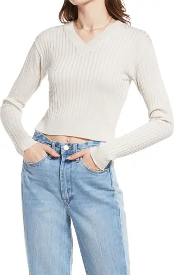 Reagan Rib Crop Sweater | Nordstrom