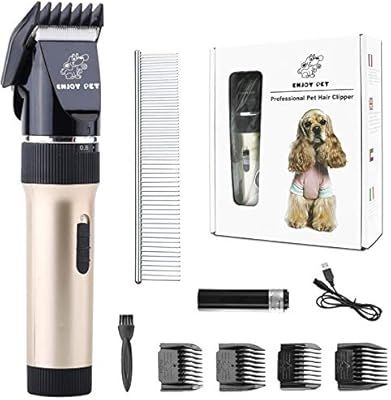 Dog Clippers Cat Shaver, Professional Hair Grooming Electric Clipper Detachable Blades Cordless R... | Amazon (CA)