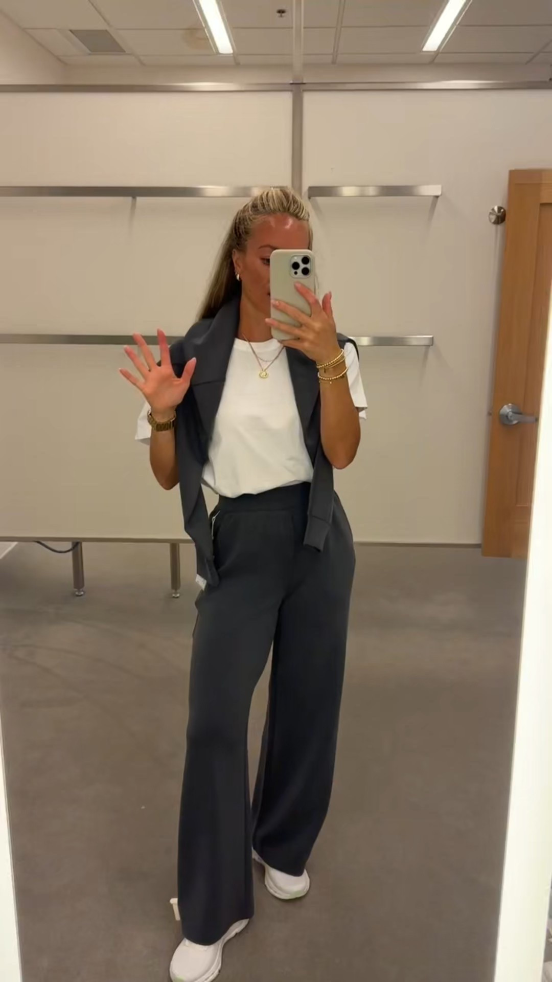 NSale matching sweatset - loving this color! & the basic white tee I styled with half of my try-on 🙌🏼 

Athleisure fit, weekend fit, fall outfit, fall style, wfh fit, casual outfit, gift for her, trending sneakers

#LTKSaleAlert #LTKShoeCrush