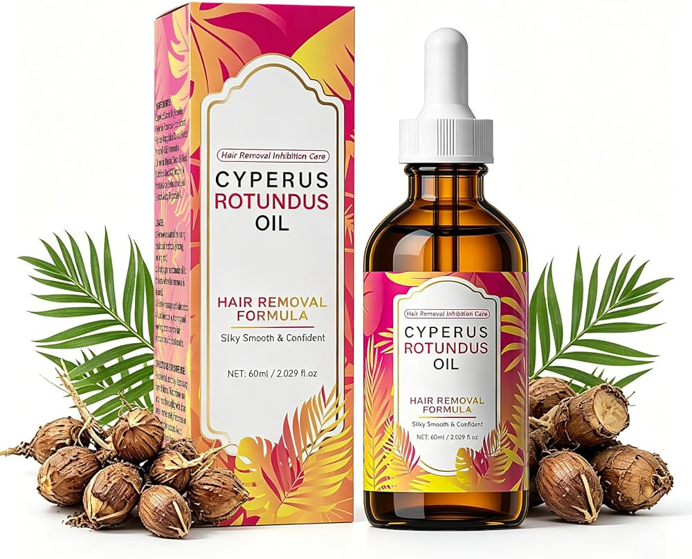 Cyperus Rotundus Oil for Hair Removal Natural for Reducing Body Hair Growth, Reduces Unwanted Hai... | Amazon (US)