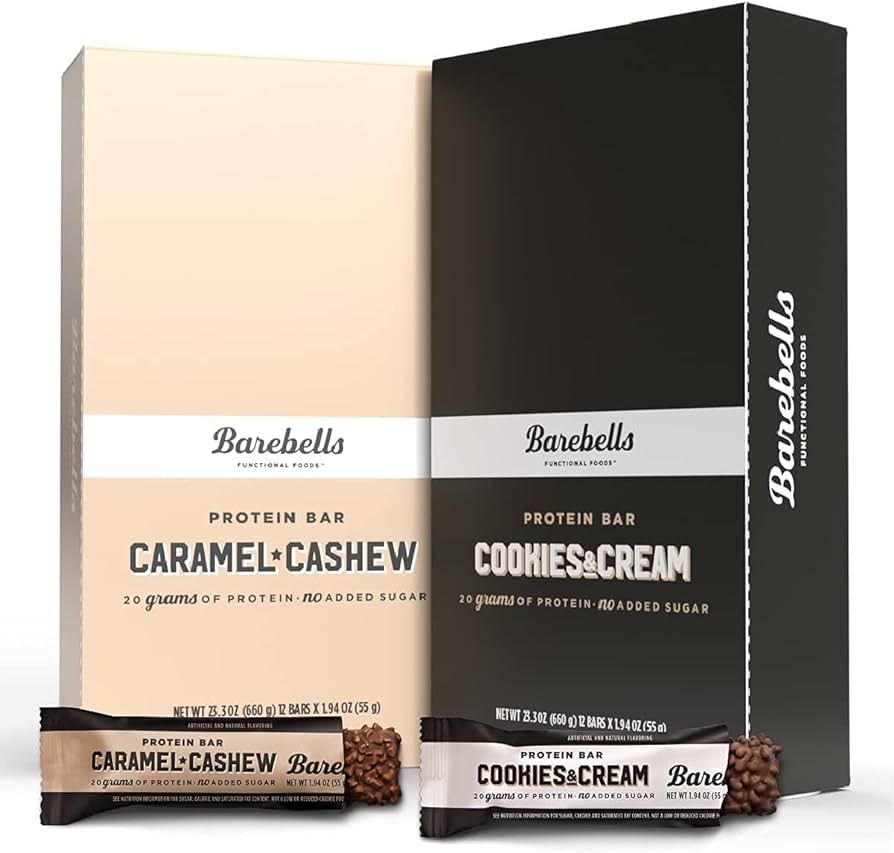 Barebells Caramel Cashew and Cookies & Cream - 24 Pack | Amazon (US)
