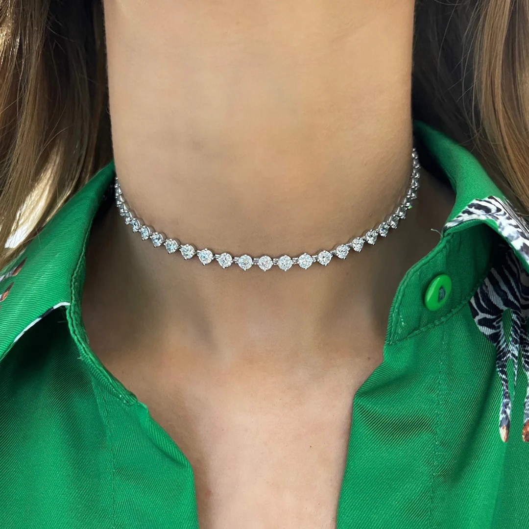 The Charlie Cloud® Multi-Way Floating Diamond Choker & Tennis Bracelet 12.24 ctw | RW Fine Jewelry