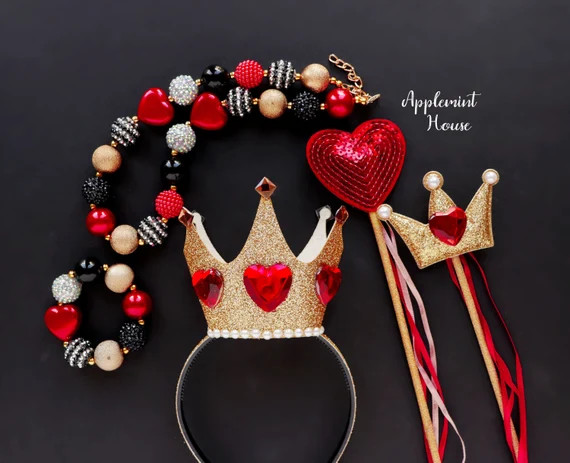 Queen of Hearts Crown Queen of Hearts Headband Queen of - Etsy | Etsy (US)