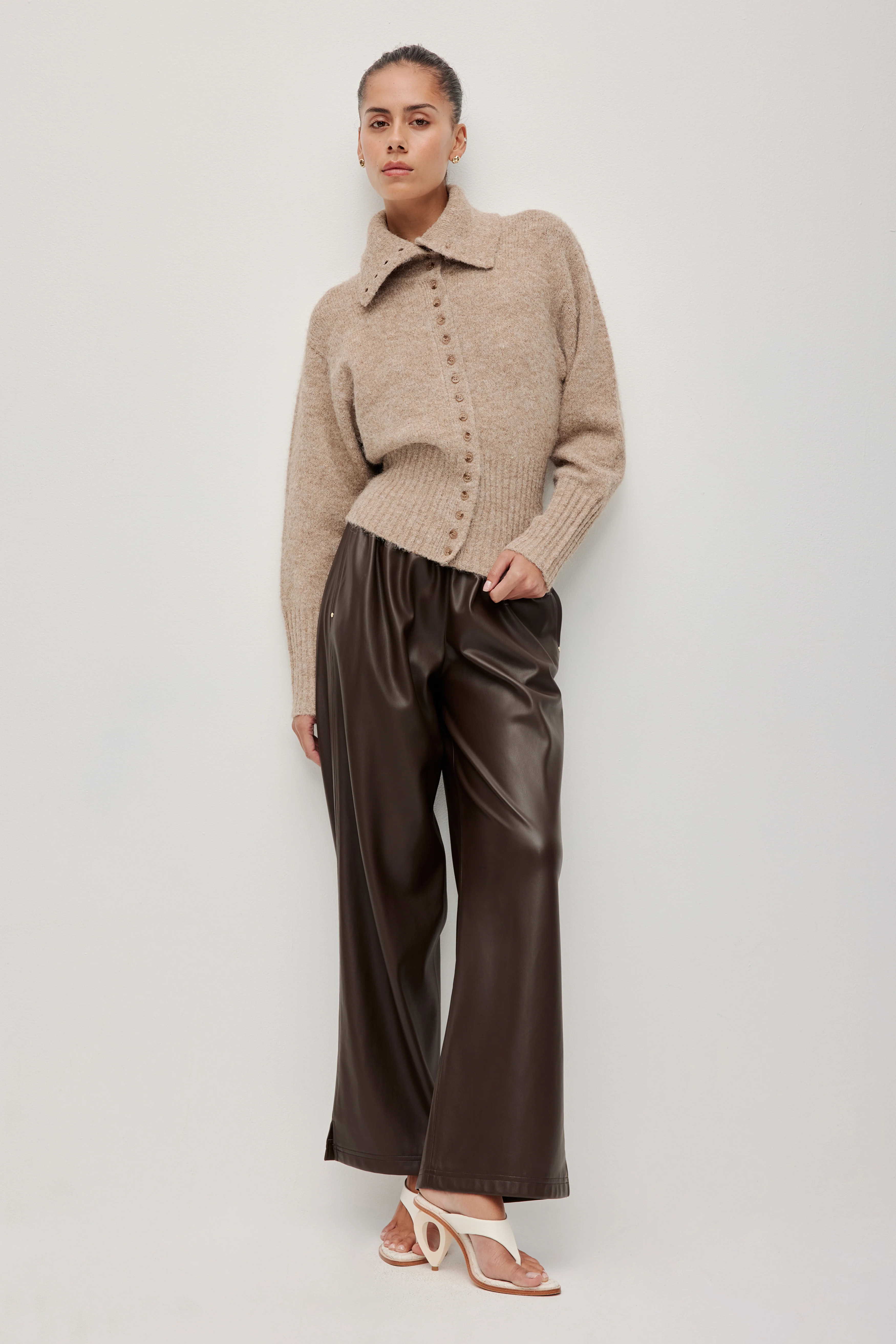Leni Collared Cardigan | aje. (Australia)