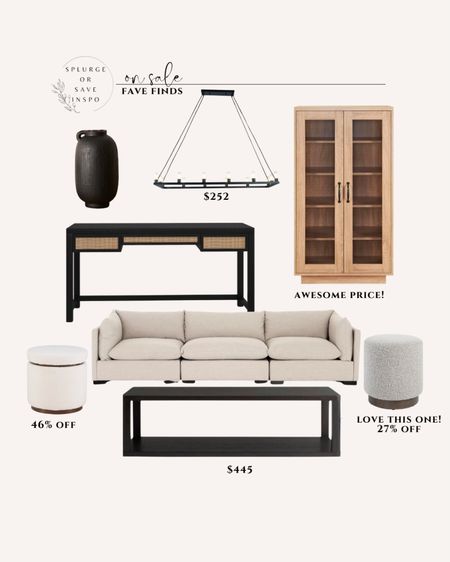 Living room furniture. Rectangular coffee table. Large coffee table. Desk. Foot stool. 

#LTKsalealert #LTKhome