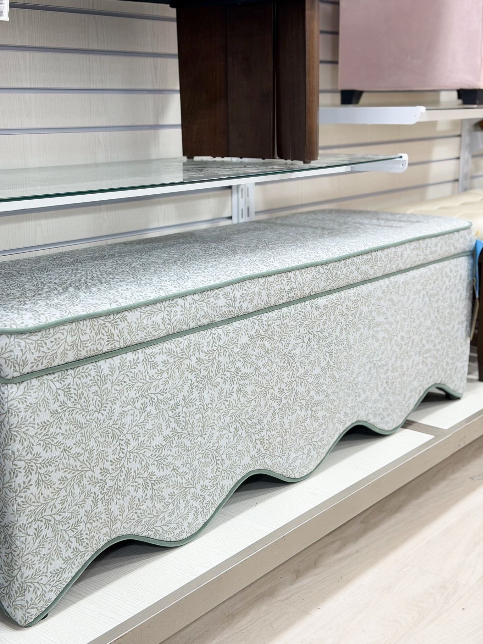 This Lillian August storage bench is finally online at @TJ Maxx! 

Scallop bench, playroom storage, end of bed bench, Grandmillennial style, designer look, designer style, classic style, window bench

#LTKHome