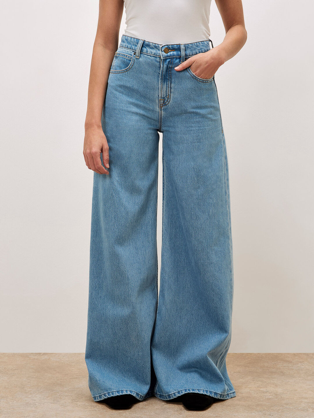 Zana Wide Leg Jeans | Apricot Clothing | Apricot (UK)