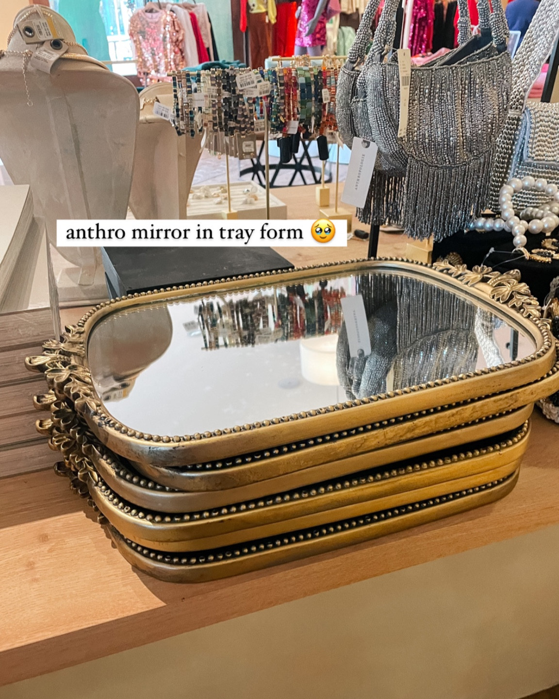 Anthropologie mirror. Anthropologie tray. Home decor. Home gift  

#LTKHoliday #LTKGiftGuide #LTKhome