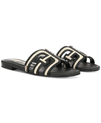 Sam Edelman Slip-On Flat Leather Casual Sandals - Macy's | Macy's