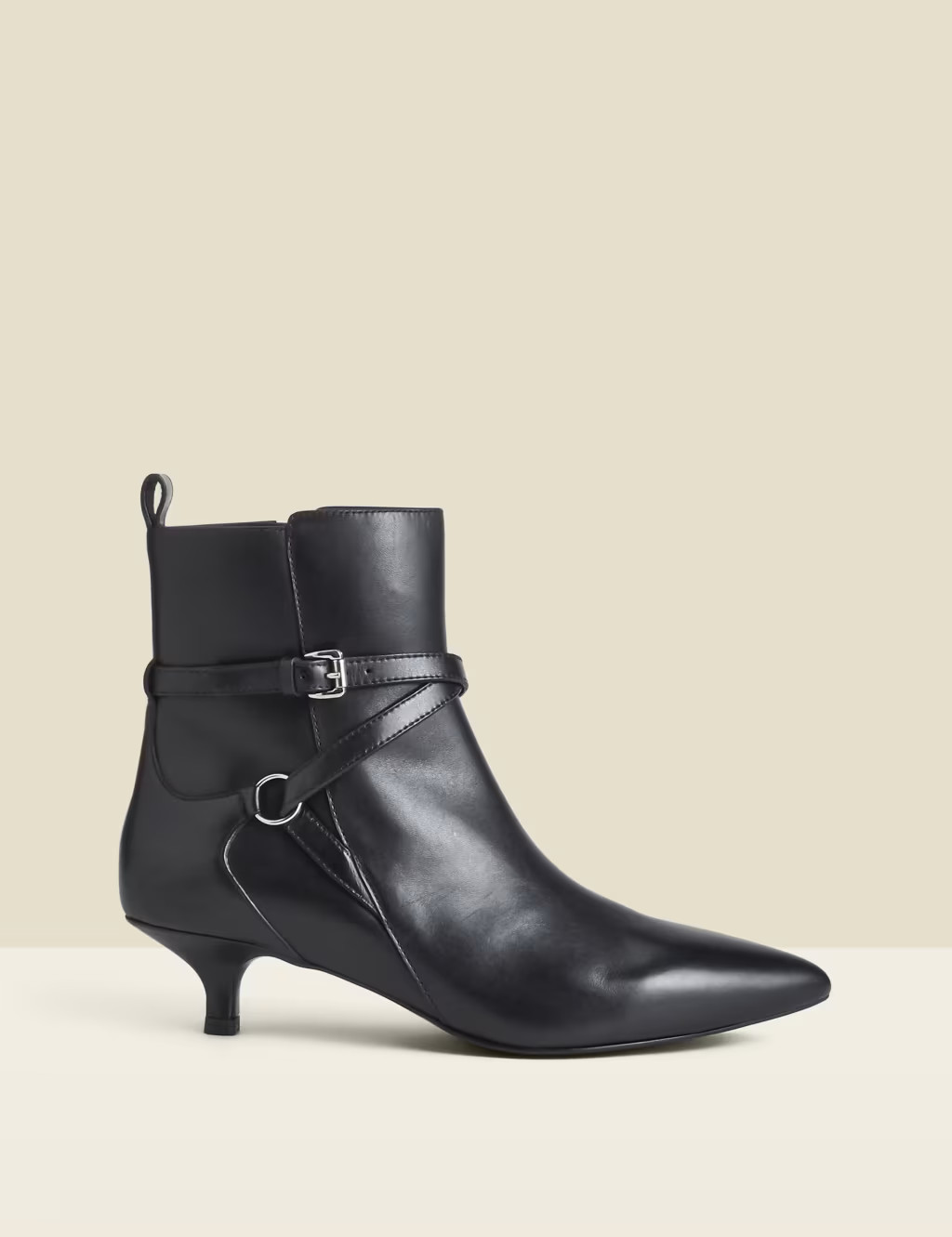 Leather Kitten Heel Ankle Boots | Marks & Spencer (UK)