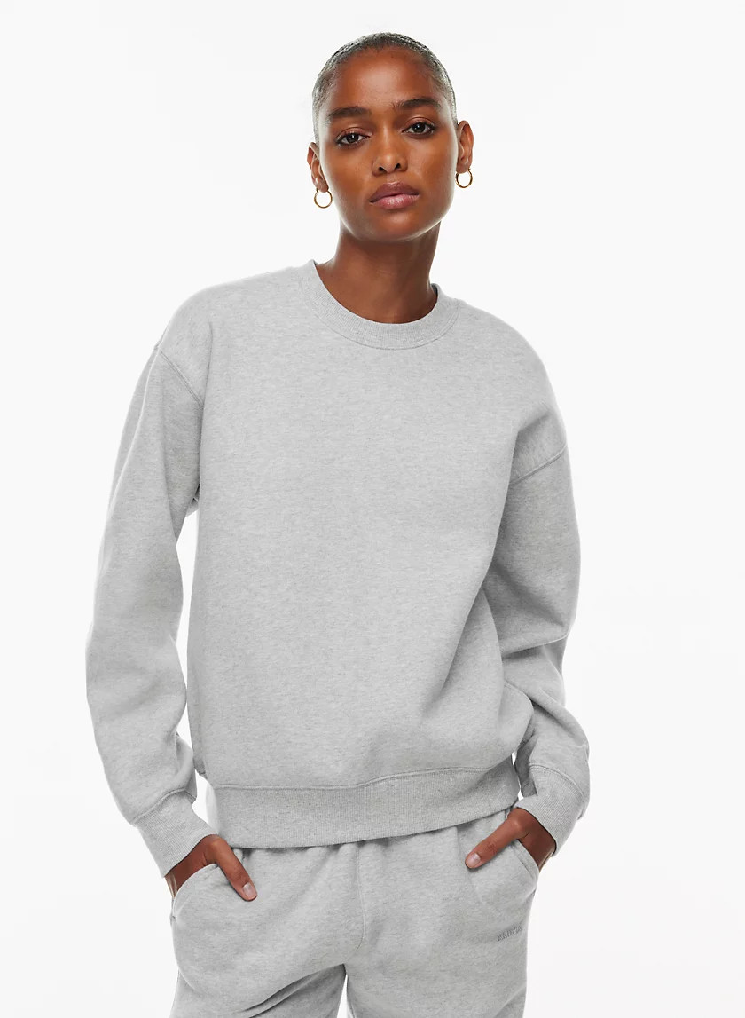 COZY FLEECE PERFECT CREW SWEATSHIRT | Aritzia