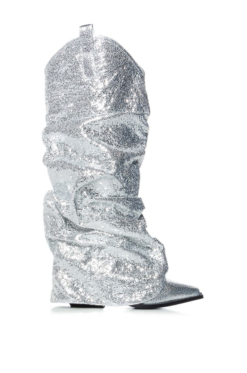 AZALEA WANG SHAWNEE SILVER COWBOY BOOT | AKIRA