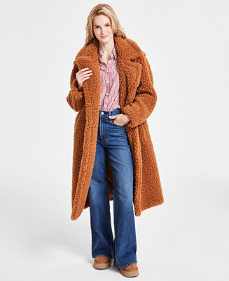 UGG® Women's Gertrude Teddy Coat - Macy's | Macy's
