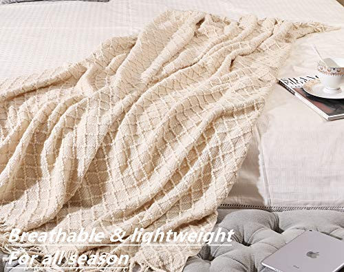 CREVENT Home Decor Rustic Couch Sofa Chair Bed Throw Blanket, Soft Warm Cozy Light Weight for Travel | Amazon (US)