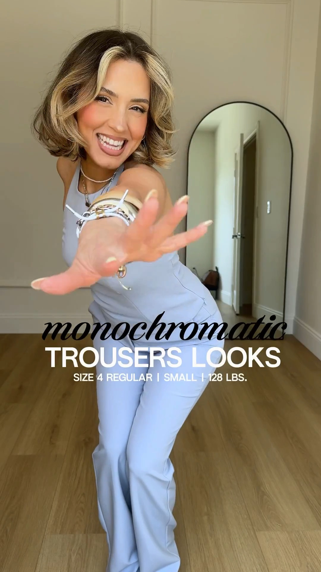 Omg these @Express trousers & essentials are ON SALE 👏🏼 #DressToExpress
#ExpressPartner

✔️ Wearing size 4 regular on long trousers
✔️Ankle trousers are size 4 SHORT 
✔️XS in all tops 

#LTKgrwm #LTKWorkwear #LTKootd