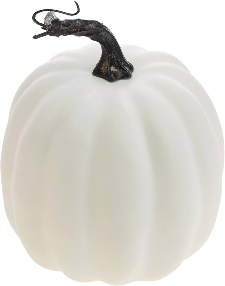 Woration 5 Inch Artificial Fake Milk White Pumpkin Decoration Faux Vegetable Lifelike Food Model ... | Amazon (US)