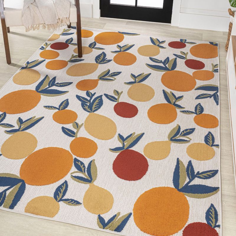 Limone Bold Lemon High-Low Indoor/Outdoor Area Rug - JONATHAN Y | Target