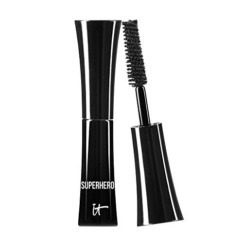 IT Cosmetics Superhero Mascara Travel – Volumizing & Lengthening Black Mascara, Buildable Lash Volume, Collagen, Biotin, Peptides, Lifting & Curling Formula, Super Black Pigment - 0.17 fl oz | Amazon (US)