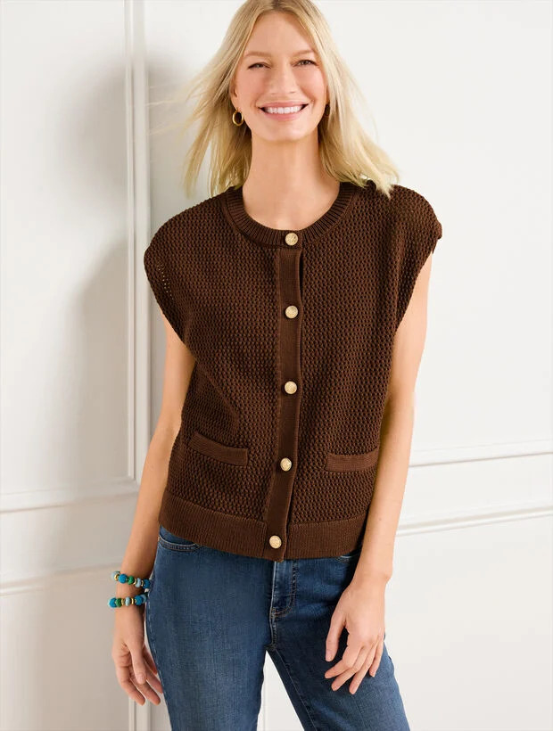 Mesh Stitch Sweater Shell | Talbots
