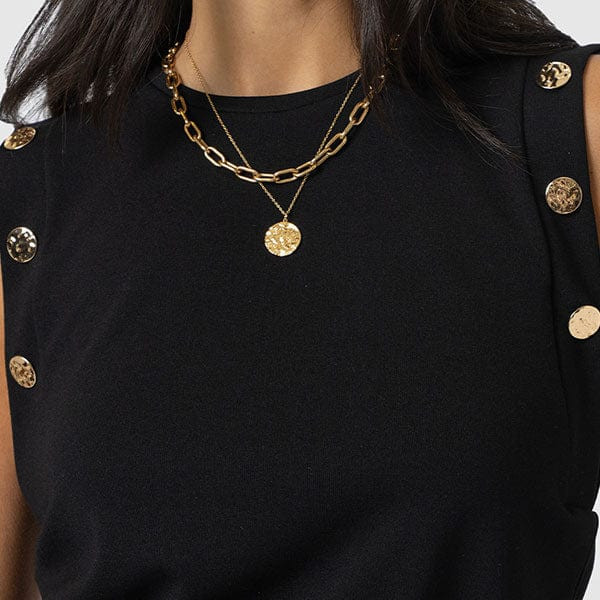 Rowan Tee - Black - Molten | Saint + Sofia