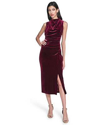 Women's Velvet Bodycon Midi Dress | Macy's