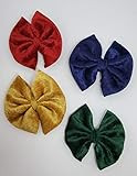 Hair Bow Velvet Fabric Bow Hair Clip - Christmas Bow Set | Amazon (US)