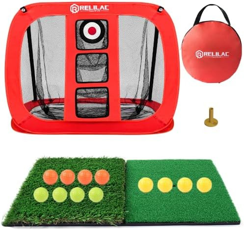 Pop Up Golf Chipping Net - Indoor/Outdoor Golfing Target Accessories for Backyard Accuracy and Sw... | Amazon (US)