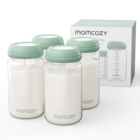 Momcozy Natural Baby Bottle, Wide-Neck, BPA Free Breast Milk Container, Storage Collection Bottle... | Amazon (US)