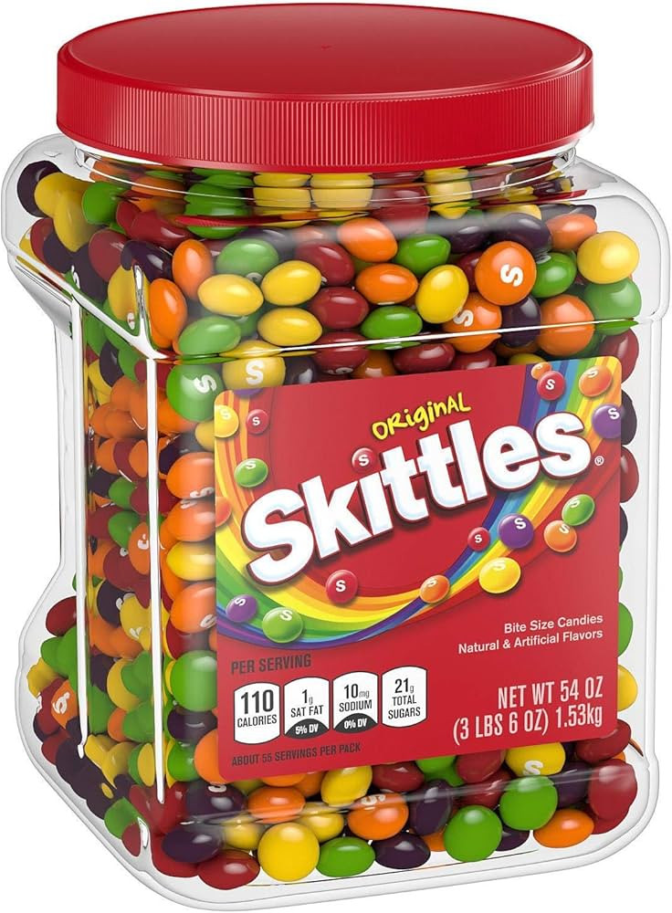 Skittles Original Candy, 1 - 54 Ounce Jar - SET OF 2 | Amazon (US)