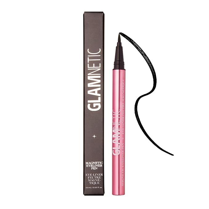 Glamnetic Felt Tip Magnetic Eyeliner Pen - Black 0.025 fl oz | Black Smudgeproof & Waterproof Eye... | Amazon (US)