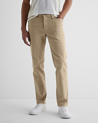 Slim Straight Khaki Hyper Stretch Jeans | Express