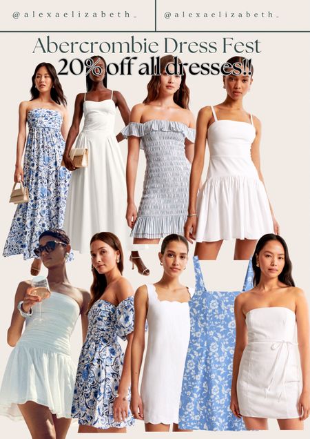 Abercrombie dress fest!! 20% off dresses!! 

#LTKSeasonal #LTKSaleAlert #LTKStyleTip
